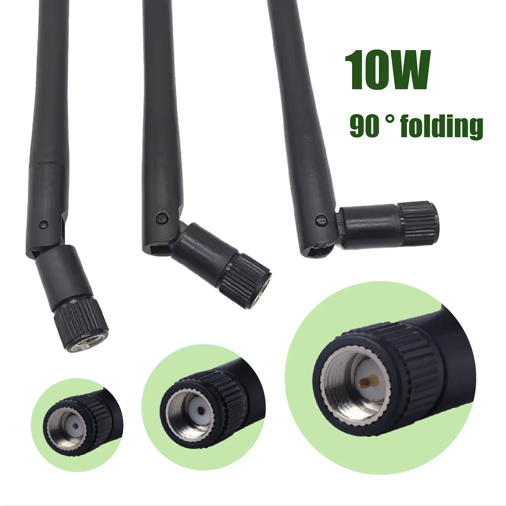 2 uds antena WiFi 2,4 GHz 5GHz 5,8 GHz 3dBi RP-SMA macho para enrutador tarjeta de red inalámbrica adaptador USB cámara IP Monitor de vídeo