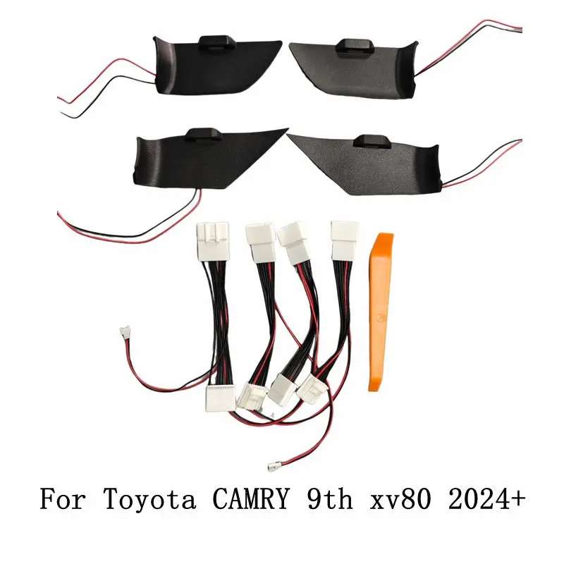 

Синий свет для Toyota CAMRY 9th xv80 2024 2025, внутренняя дверная чаша, лампа, ручка для установки, светодиодная атмосферная лампа, автомобильная окружающая лампа