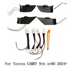blue light For Toyota CAMRY 9th xv80 2024 2025 Interior Door Bowl Lamp Refitting Handle Led Atmosphere Light Car Ambient lamp