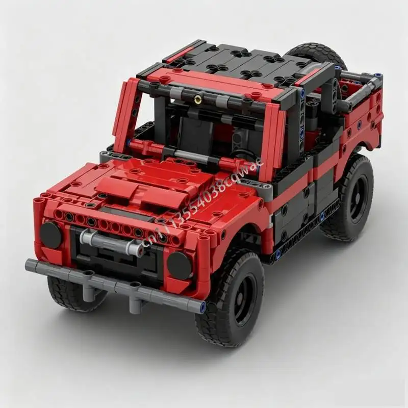 NEW 767PCS MOC Off Road Suv Vehicle Model Custom Puzzle Diy Creative Assembly Building Blocks Collectible Display Popular Gifts