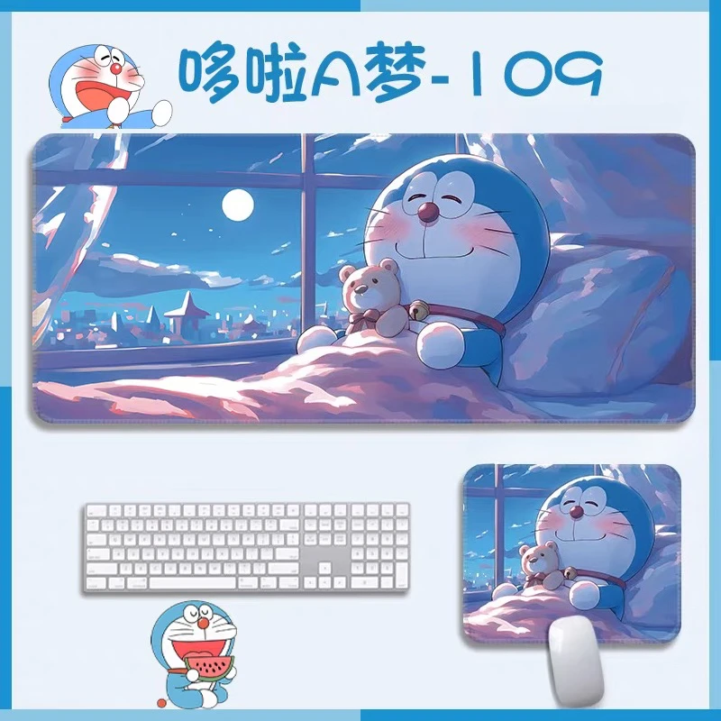 HD Animation Doraemon Leather Mouse Pad Oversized Animation Cartoon Cute Office Game Computer Keyboard Pad Notebook Table Mat
