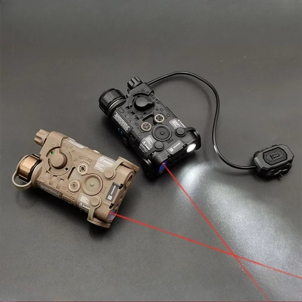 Linterna LED táctica L3 NGAL, indicador láser rojo, azul y verde, accesorios para pistola de visión, puntería con interruptor de presión compatible con riel de 20mm