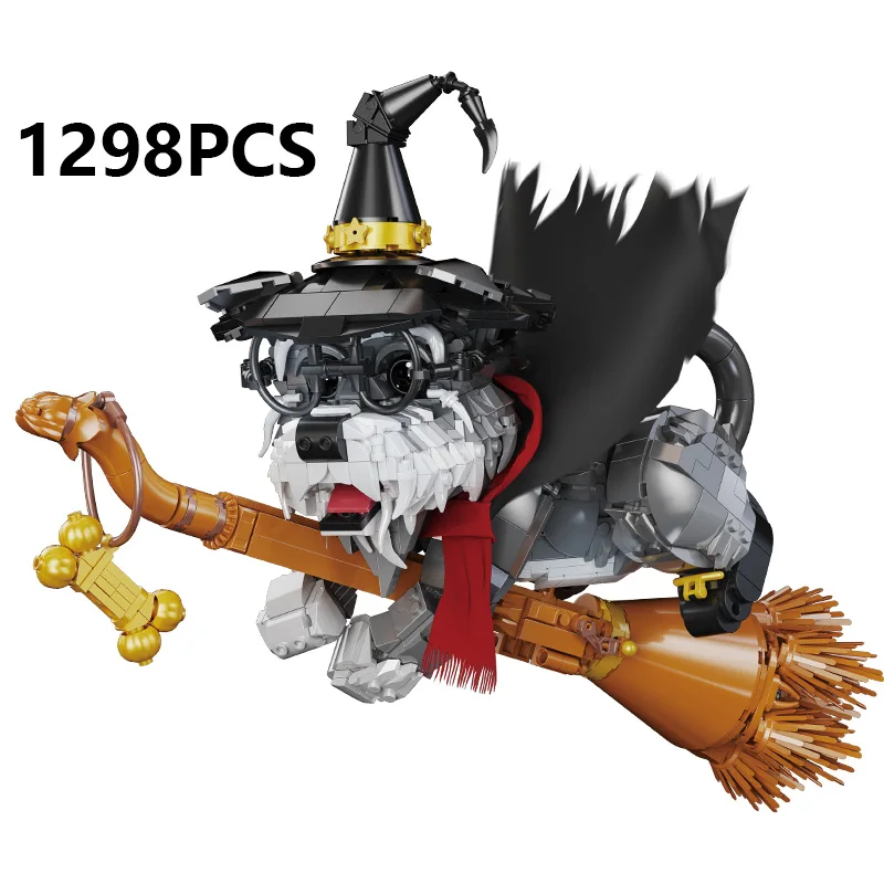 

Ideas Series Magical Schnauzer Dog Building Block Creative Expert Animal Magician Model Brick Toys For Kid Birthday Gift MOC
