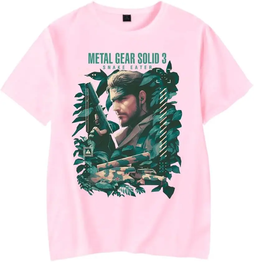 Metal Gear Solid Tee Boys Girls Fashion Gaming T-Shirt Men Women Cool Short Sleeve Shirts XXS-4XL