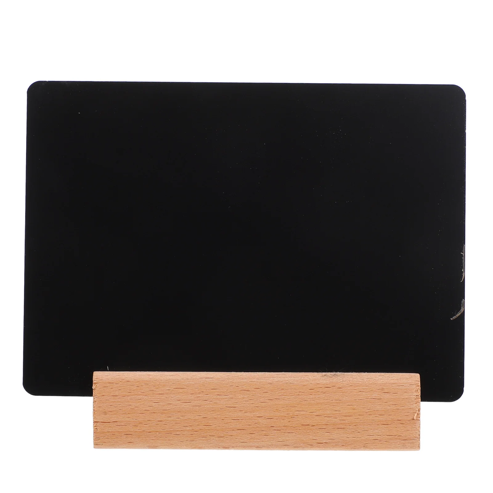 1 مجموعة سطح المكتب السبورة تسجيل قاعدة خشبية سميكة الدائمة سبورة صغيرة لسعر القائمة عرض لوحة رسائل الطاولة ريفي #4