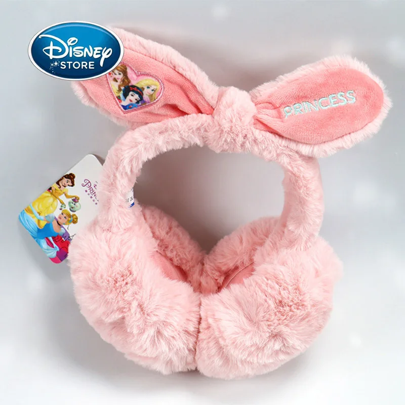 

Disney Children Earmuff Headband Cartoon Disney Princess Girl Winter Warm Plush Foldable Ear Warmer Antifreeze Ear Protection