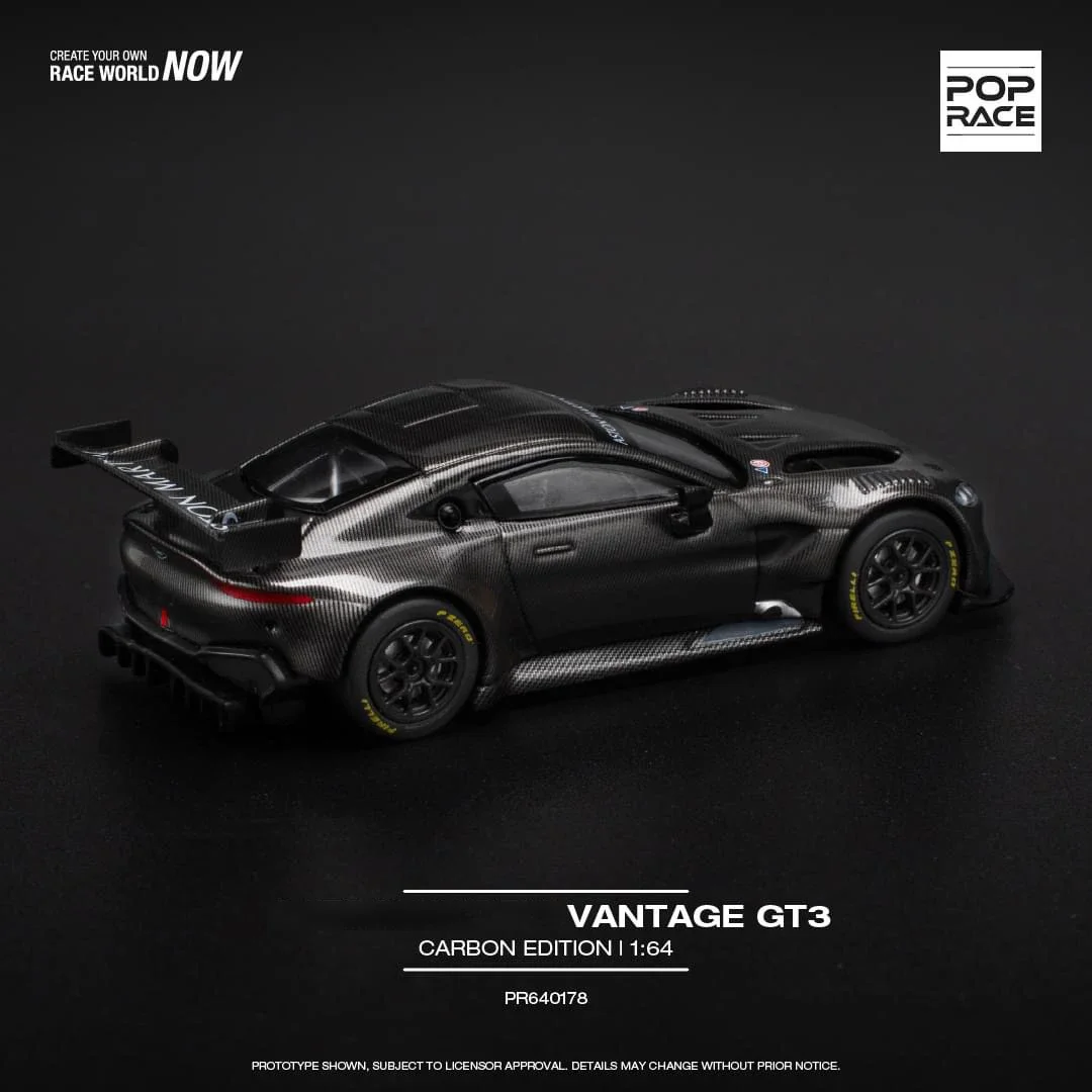 PreSale POP Race 1:64 Vantage GT Carbon Edition литая модель автомобиля под давлением, игрушка