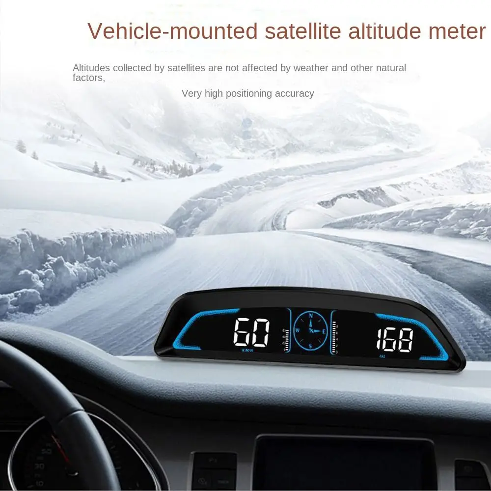 Multi-function HUD Display Smart Plug And Play Digital Speedometer Tachometer Universal Over-speed Alarm for Car Truck SUV RV