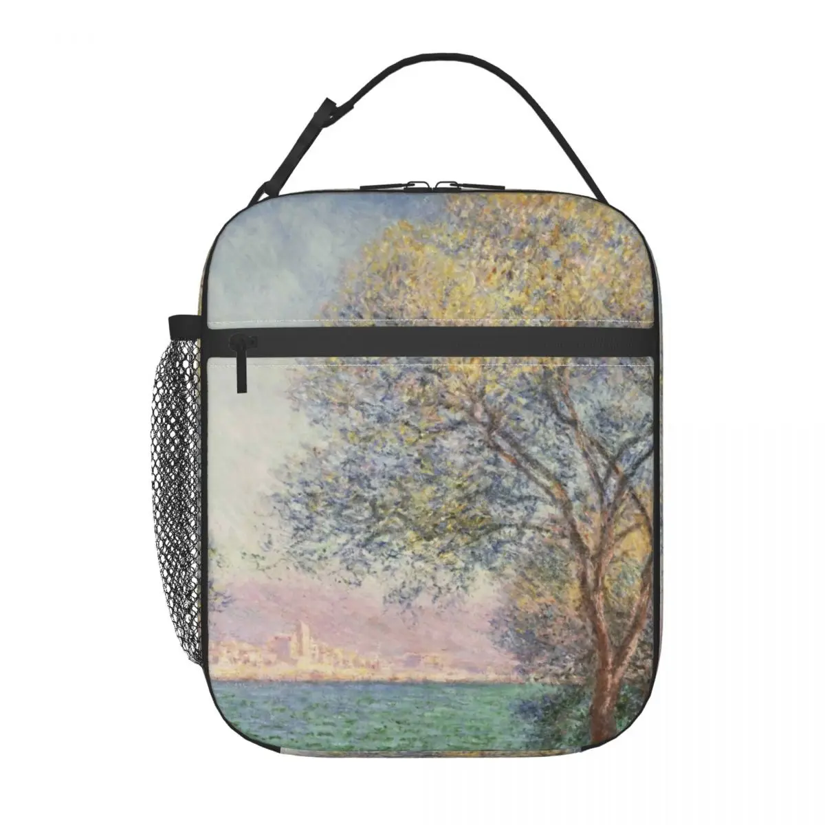 Morning At Antibes Insulated Lunch Bags for School Office Claude Monet Modern Painting Art Portable Cooler Thermal Bento Box