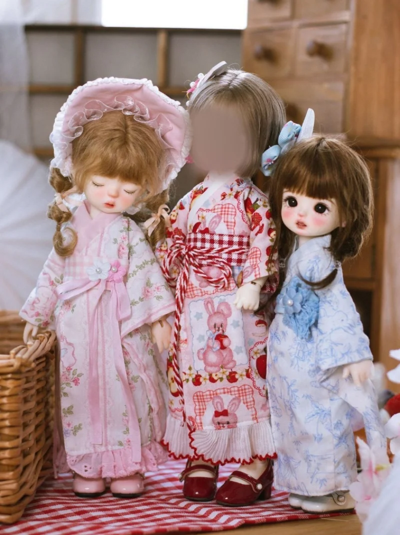 

bjd doll clothes are suitable for 30cm 1/6 size Japanese kimono skirt doll accessories