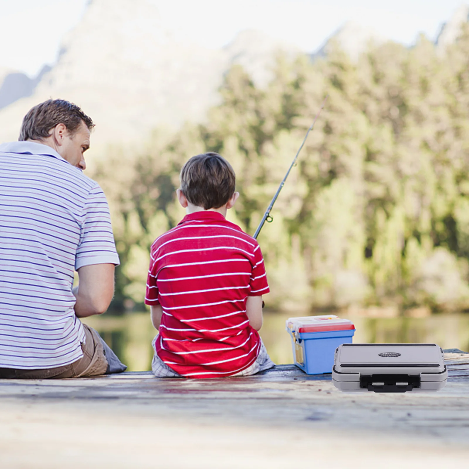 

Waterproof Accessory Box Large Capacity Fishing Tackle Organizer Clear Lid Durable Fishing Gear Storage Tray Lure Boxes