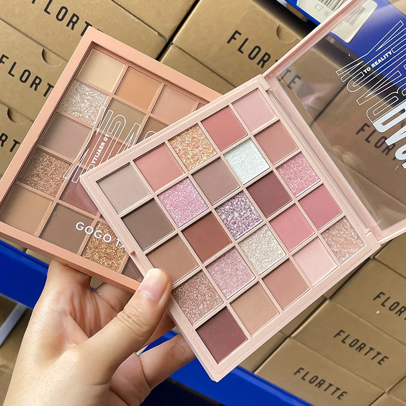 Gogotales 25 color playful color eyeshadow disc pearlescent matte earth color multi-color eyeshadow disc