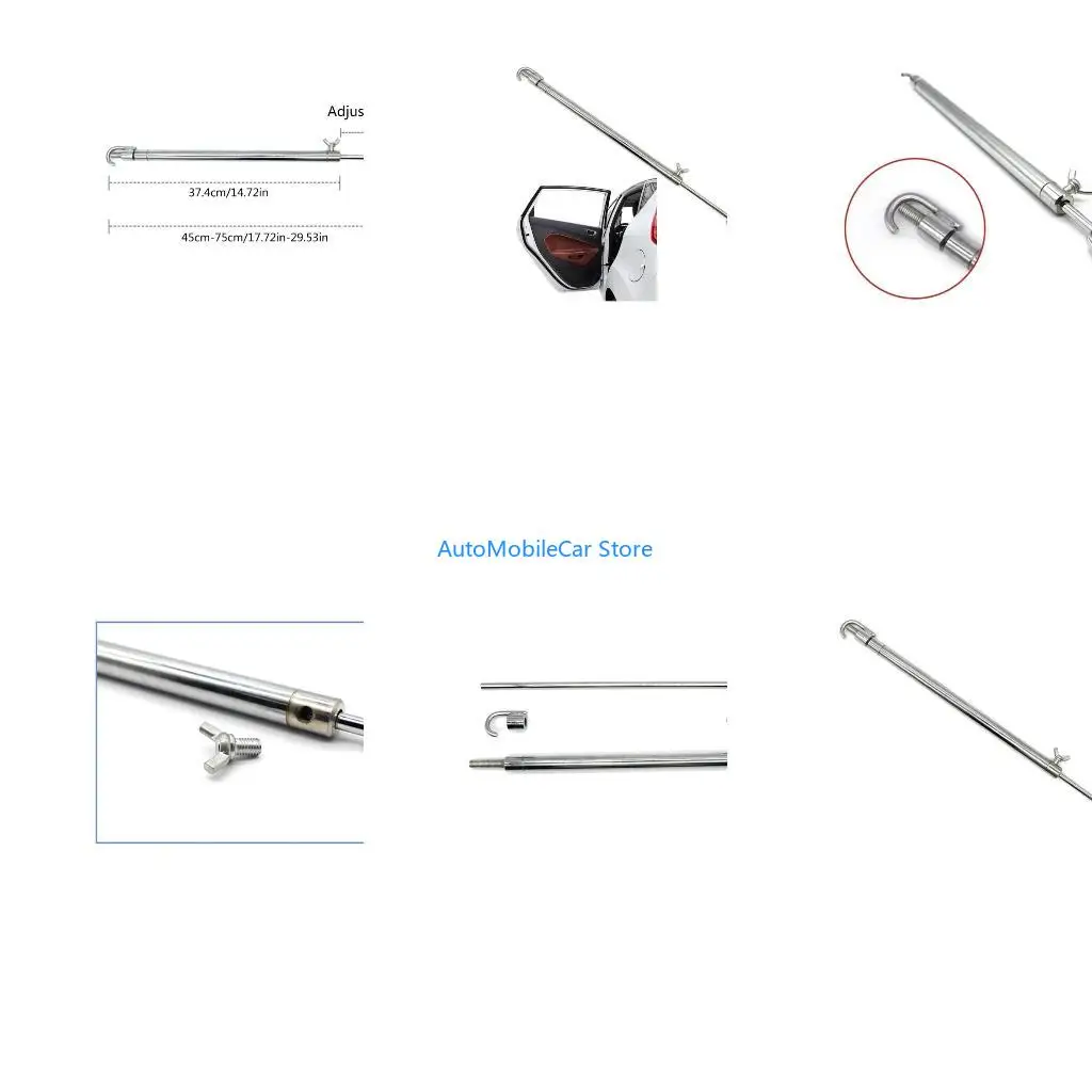 G8TE Door Cover Dents Support Rod Metal Car Engine Hood Lift Up Support Auxiliary Rod