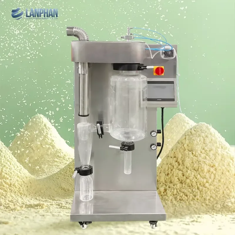 Lab Scale 2L/H Flavor Egg Powder Milk Powder Small Mini Spray Dryer Machine Two Fluided Spray Drying Equipment