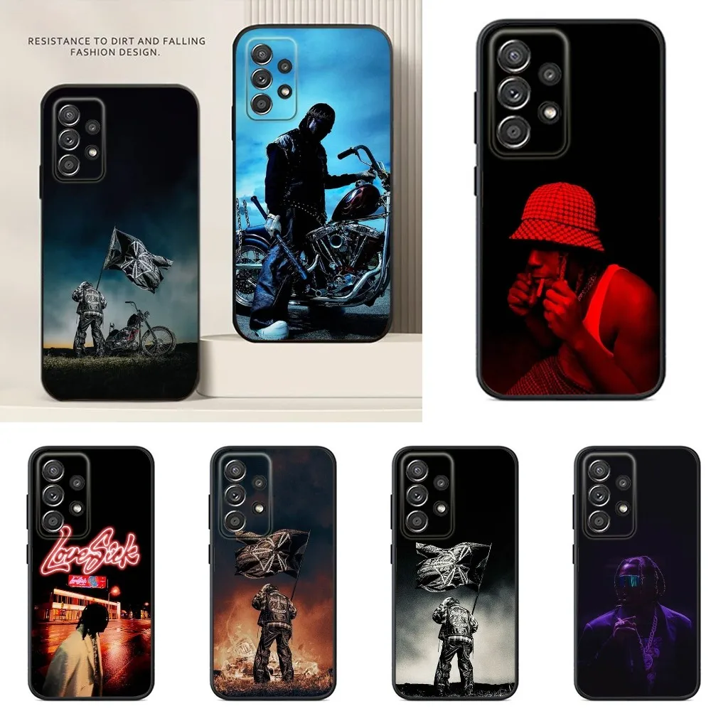 

Don T-Toliver Phone Case For Samsung S24,S23,S22,S21,S20,S10,S10E,S9 Ultra Plus FE Note 20 Ultra 10 9 Plus Black Case