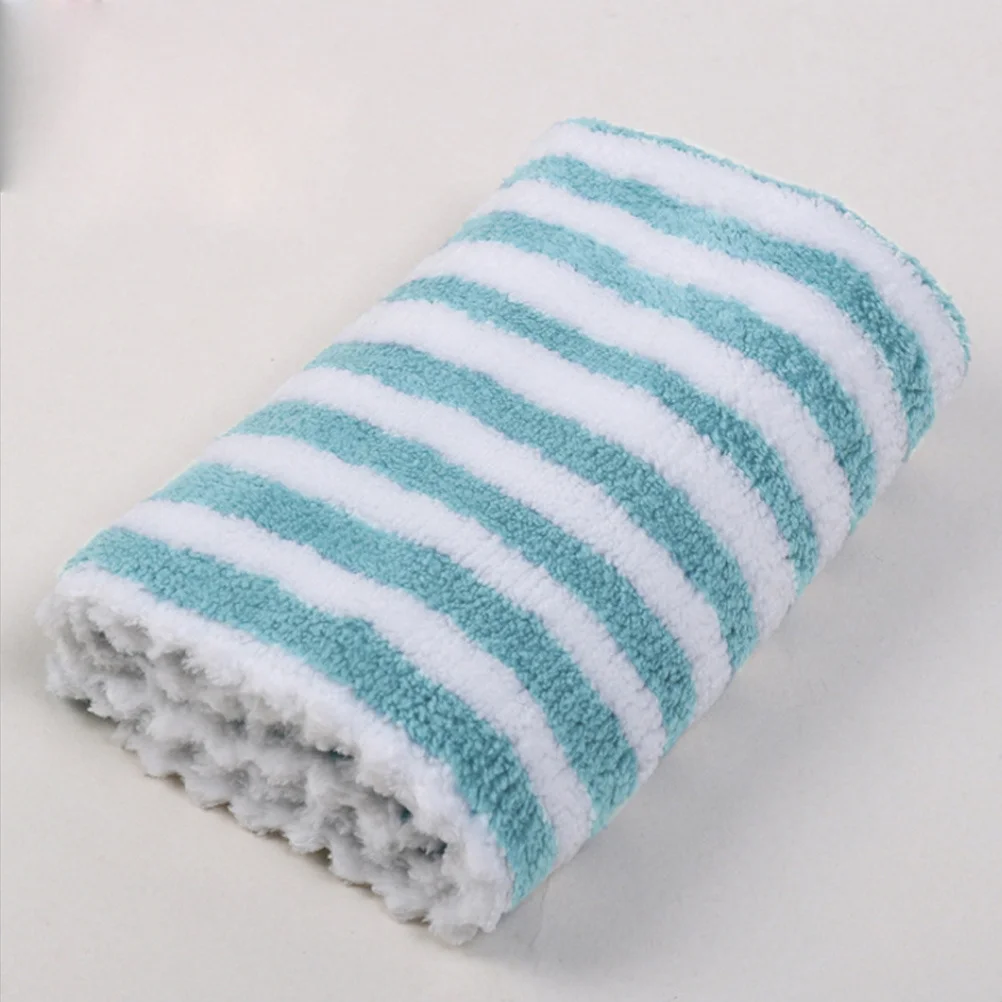

3Pcs Coral Fleece Wash Towel Set Stripe Microfiber Kitchen Drying Towels for Dish Cleaning Absorbent Lint Free Scrub Cloth