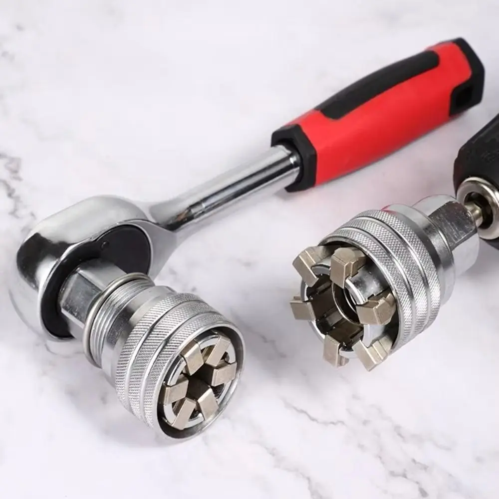 

Набор регулируемых торцевых ключей с одной рукой, сверхмощный шестигранный шестигранный ключ, набор адаптеров 10-19 мм, стабильный