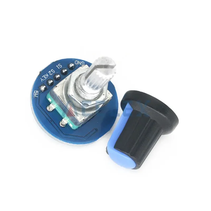 Rotary Encoder Module forArduino Brick Sensor Development Round Audio Rotating Potentiometer Knob Cap EC11