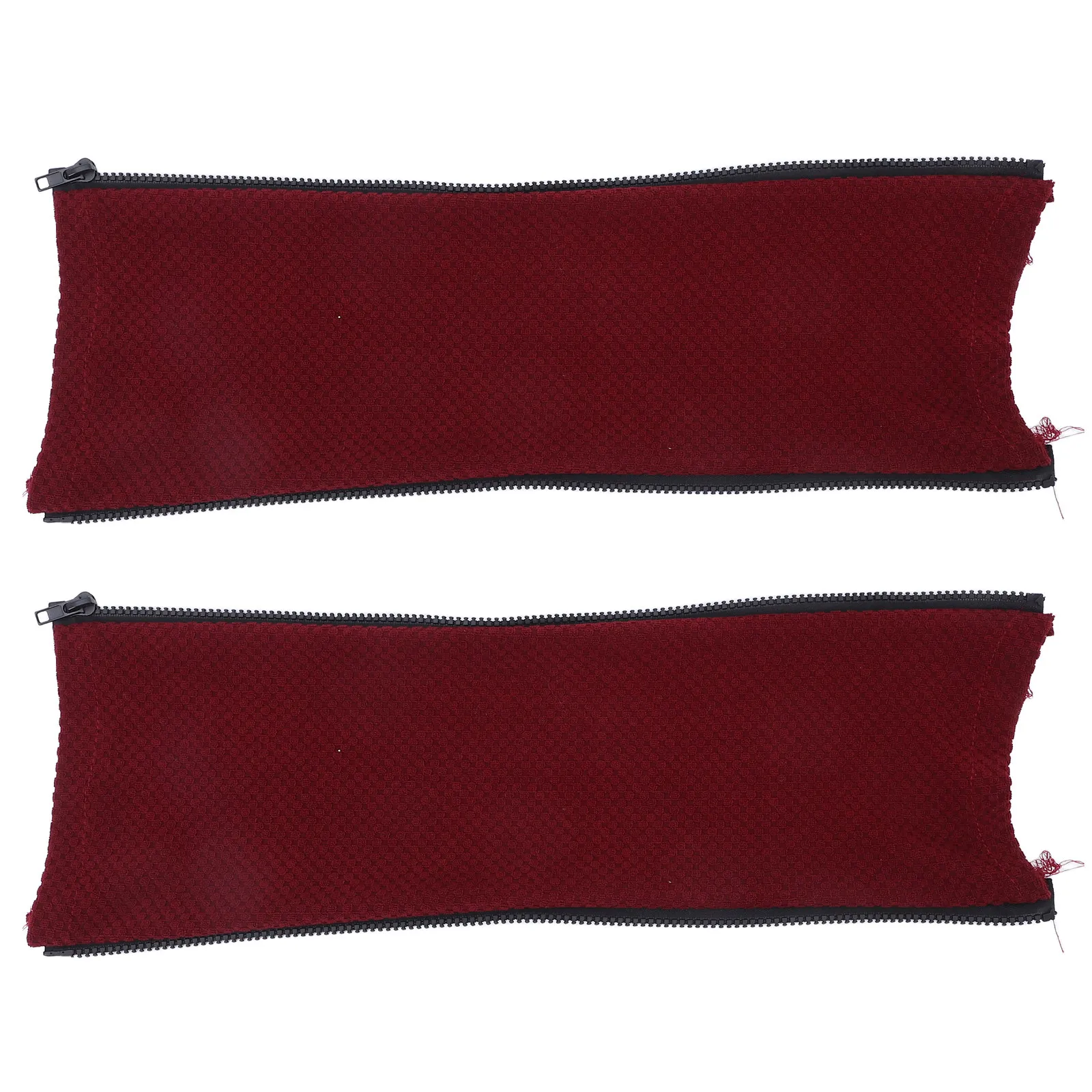 2Pairs Office Chair Arm Covers Elastic Zipper Washable Polyester Protectors Stretchable Slipcovers for Office Gaming Swivel