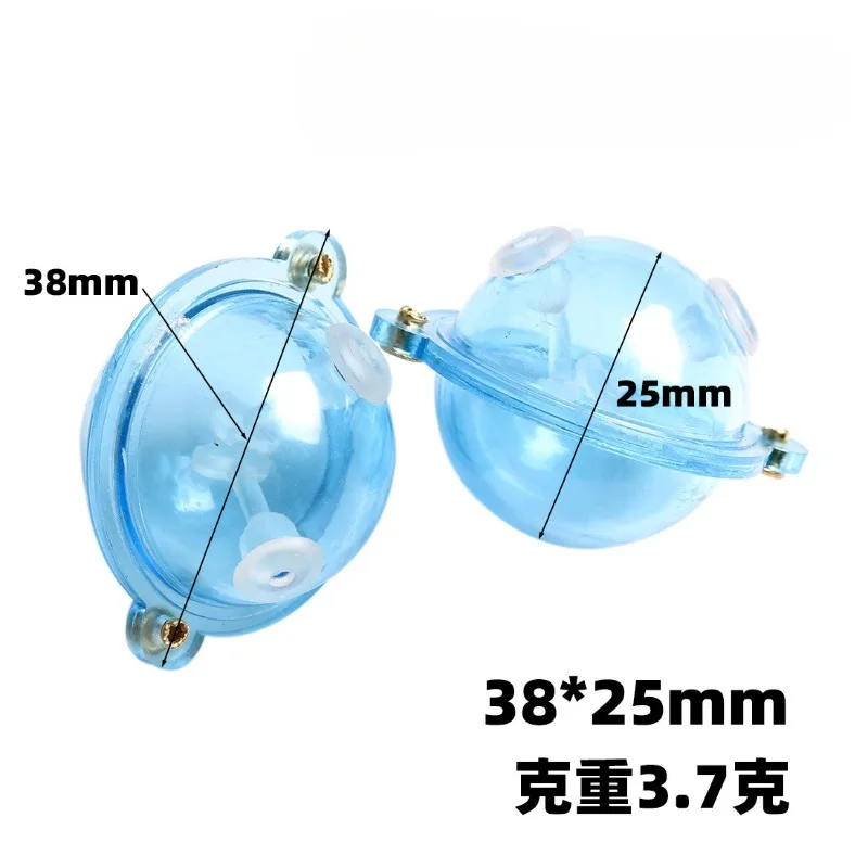 

JINGYU Water-filled Round Float 25mm Transparent Bubble Bobber Big Belly Float for Casting Sea Rod Long Distance Boat Fishing