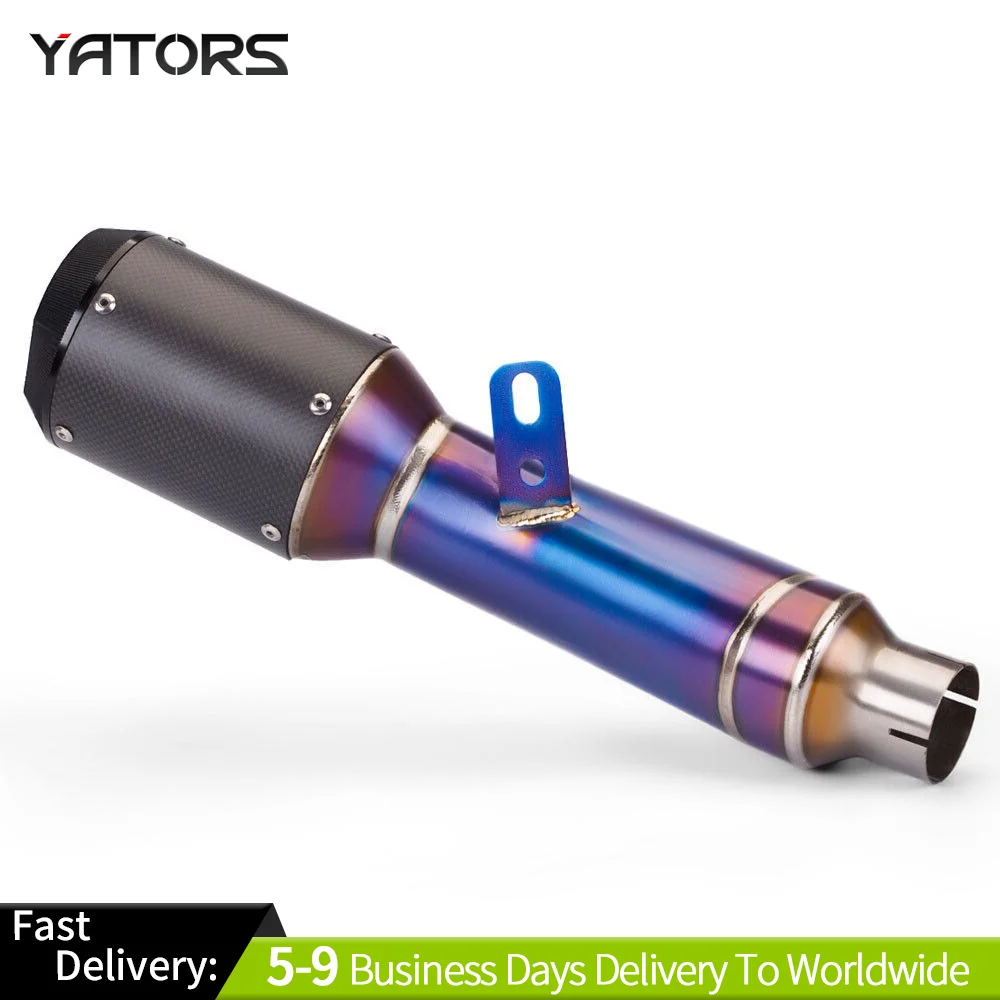 

For Yamaha YZF R6 2017-2021 Titanium (carbon) Slip-on Exhaust racing muffler Exhaust Systems Exhausts Pipes