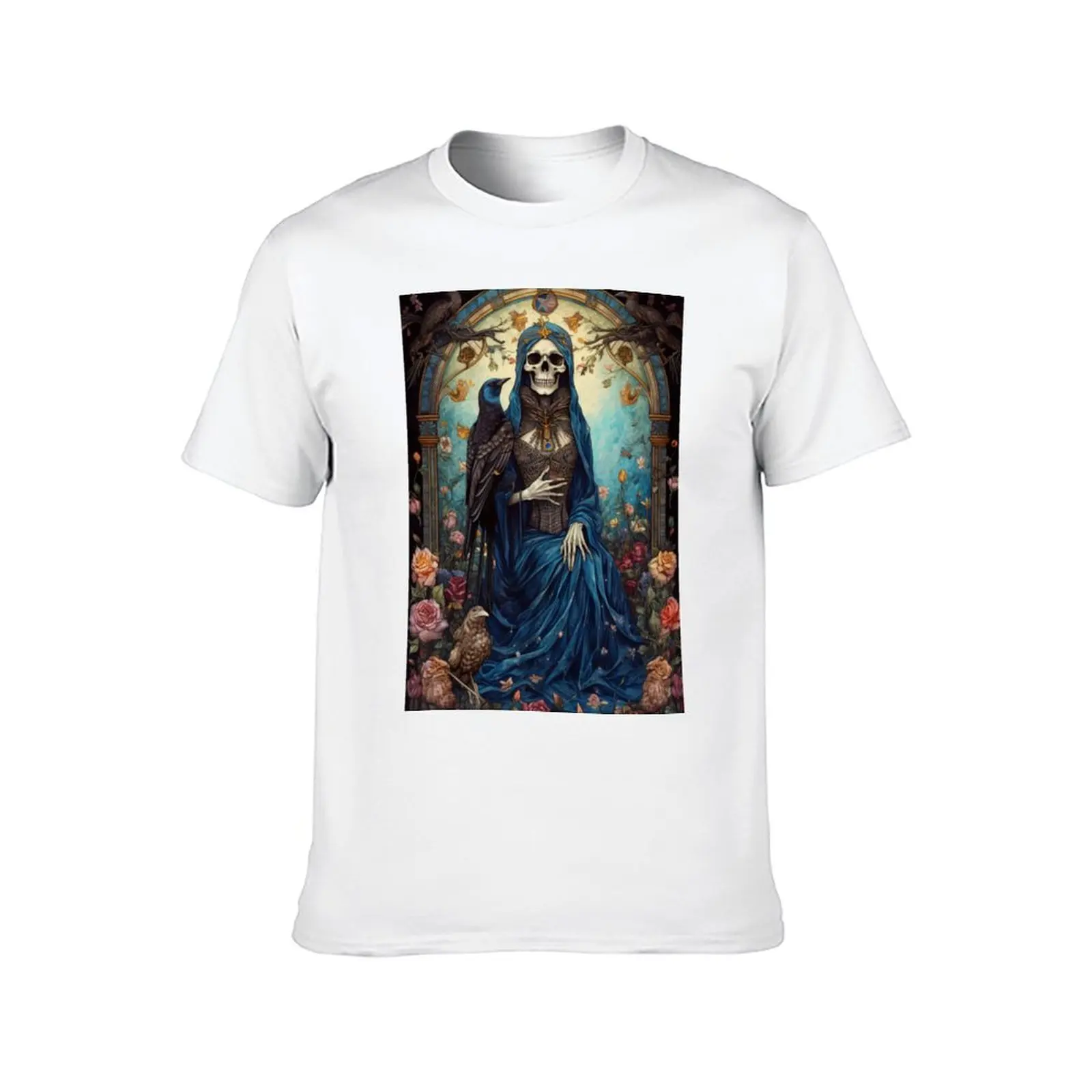 Nuestra Se?ora de la Santa Muerte T-Shirt vintage t shirts valentines boutique clothes outfits for men