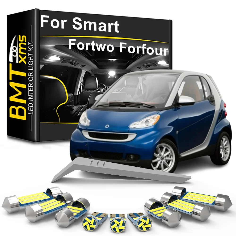 

BMTxms Canbus For Smart Fortwo 450 451 453 Forfour 454 453 EQ Electric Drive 1998-2018 2019 2020 LED Interior Light Indoor Lamp