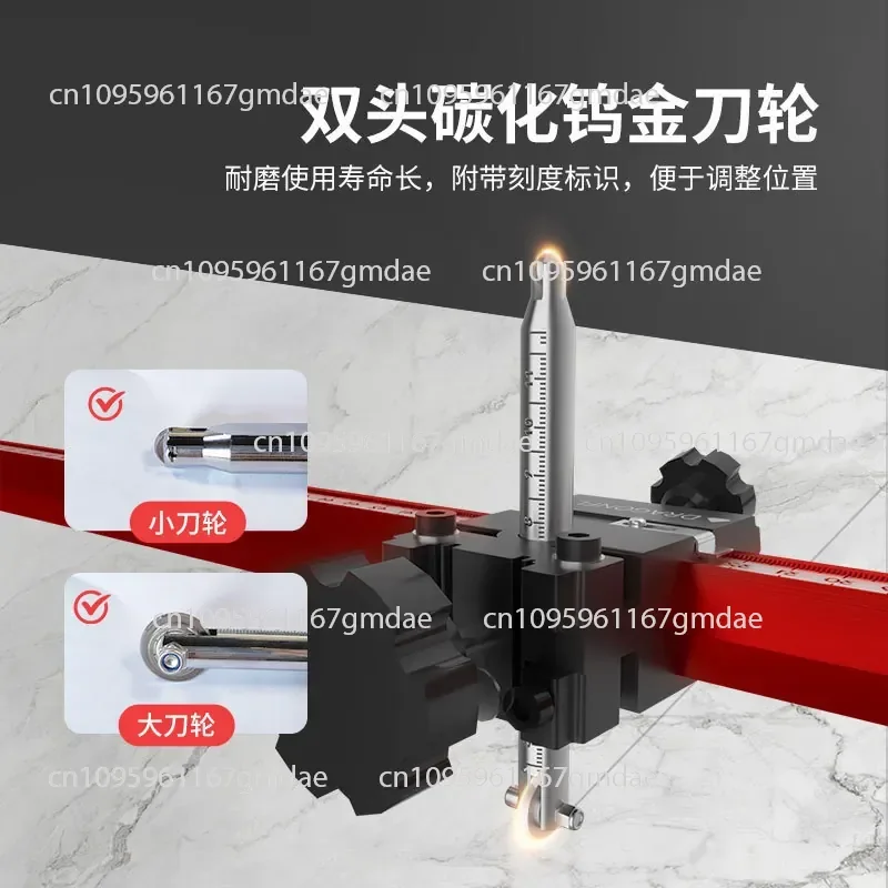new T-shaped track tile push knife, high-precision portable manual tile slate cutting machine