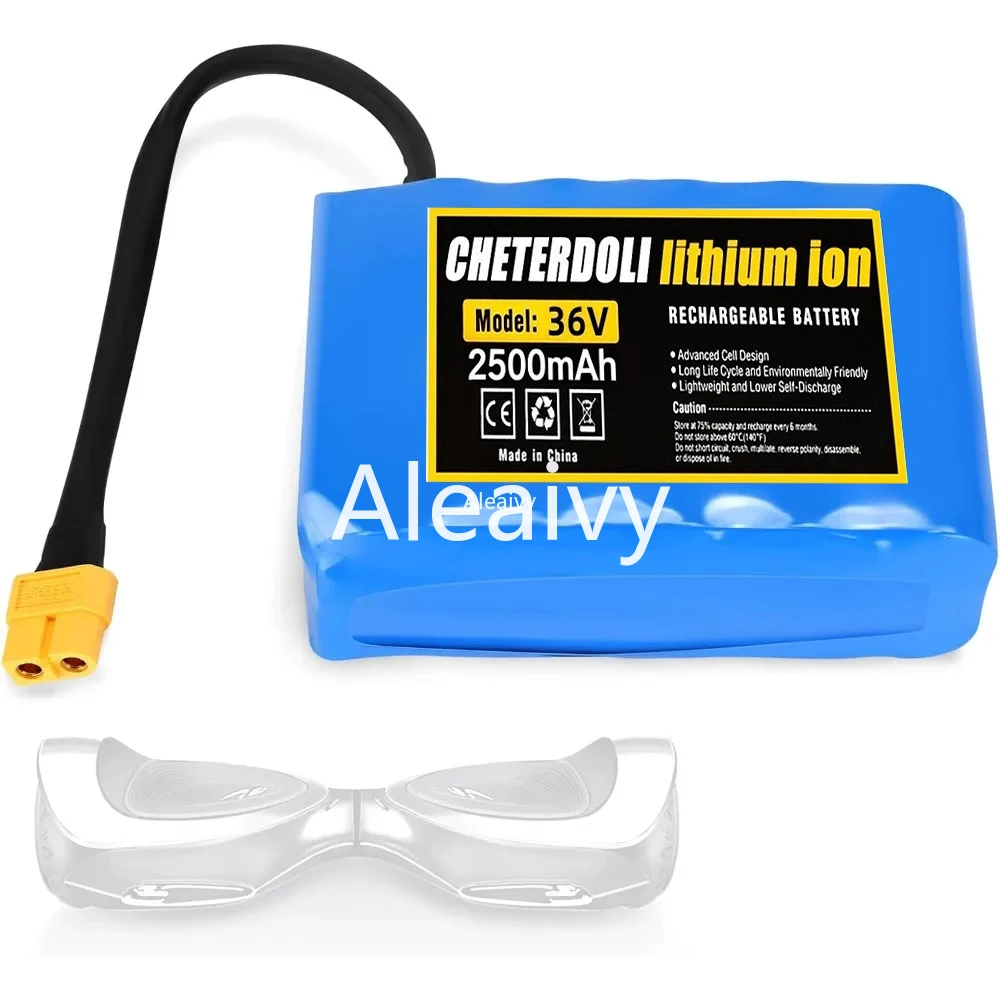 بطارية ليثيوم أيون عالية الجودة 36 فولت 7000 مللي أمبير في الساعة 10S2P قابلة لإعادة الشحن لسكوتر التوازن الذاتي الكهربائي ولوح التوازن والدراجة الهوائية الأحادية العجلة