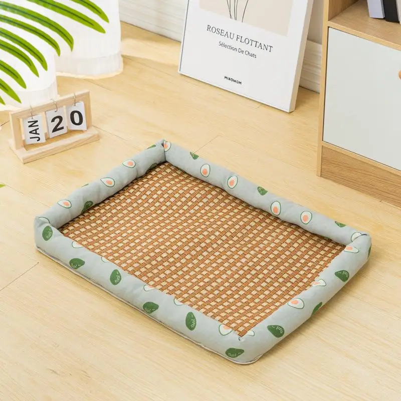 Free Pillow Pet Bed Cat Cool Summer Bed Waterproof Dog Sleeping Bed Ice Pet Mat Washable Bed For Dog_voghion.com