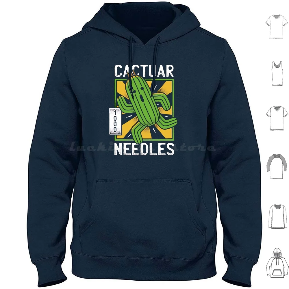 Cactuar Hoodie cotton Long Sleeve Final Fantasy Vii Cloud Strife Ff7 Soldier Shinra Sephiroth 1000 Needles First Class Soldier