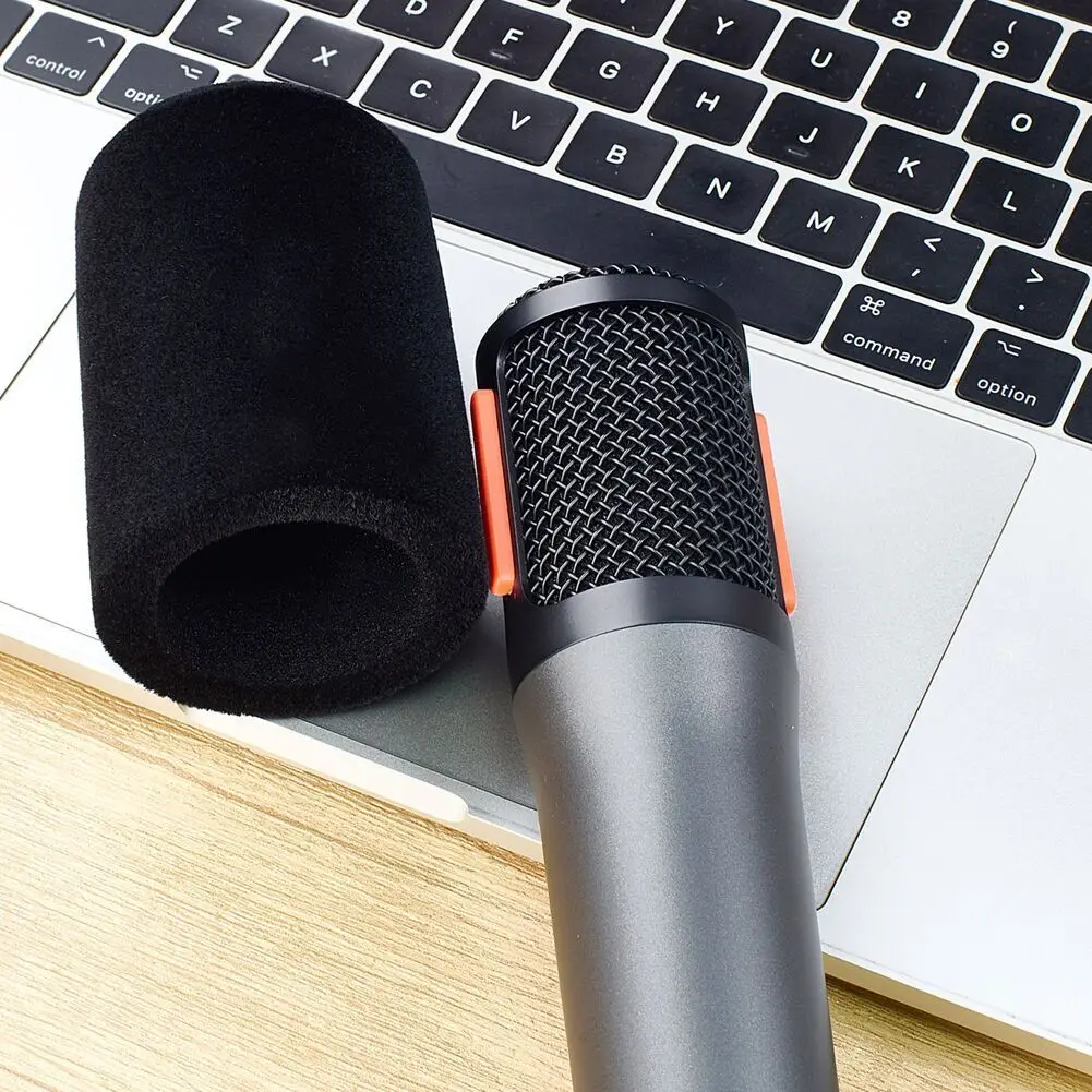 Black Foam Microphone Covers For JBL Wireless Mic Microphones Windscreen Filter Shield Plosive Noise Reduction Lightweight