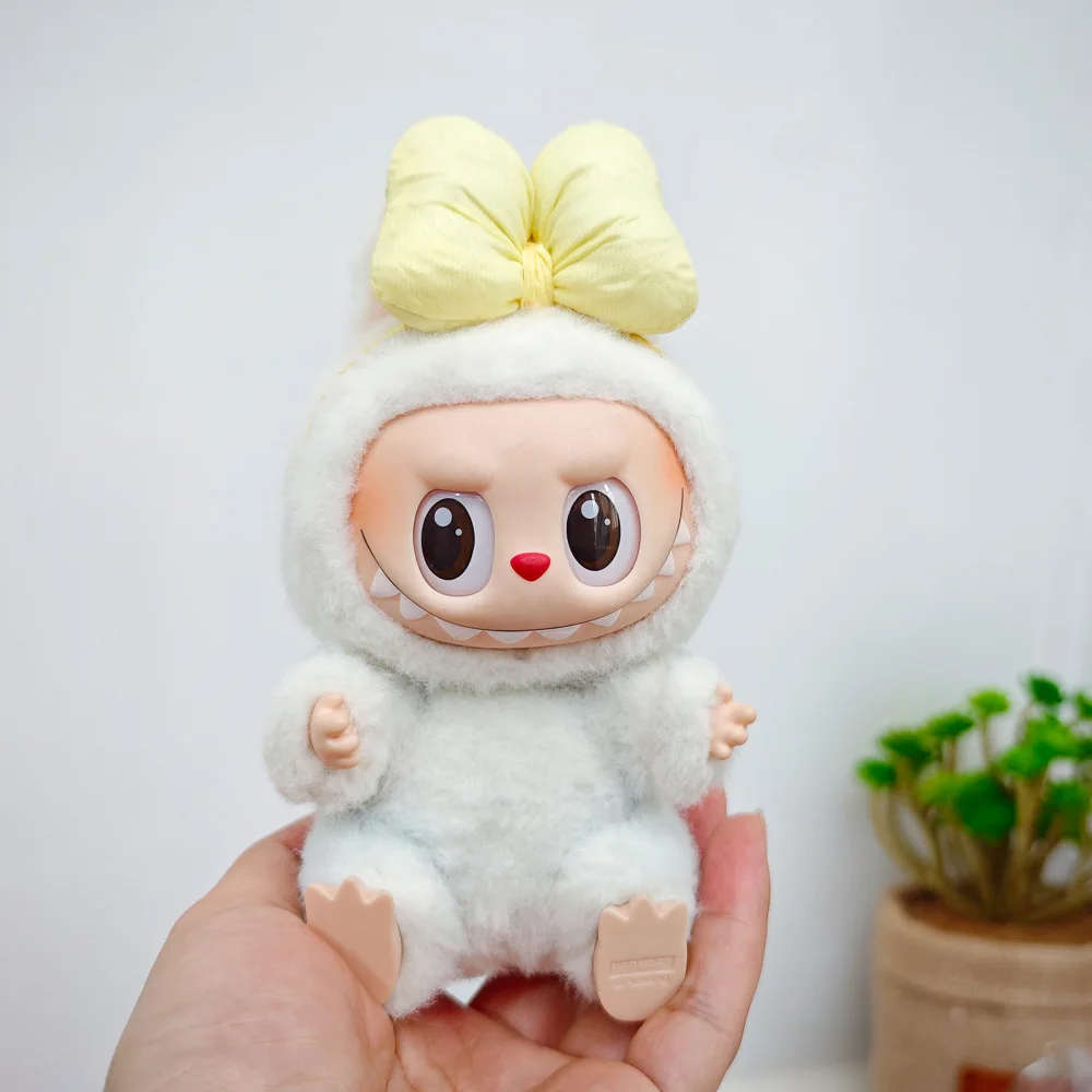 Labubu ملابس دمى لطيف كبير القوس هيرباند مجموعة 15/17 سنتيمتر أفخم دمية الملابس استبدال الجلوس اكسسوارات الحفلات