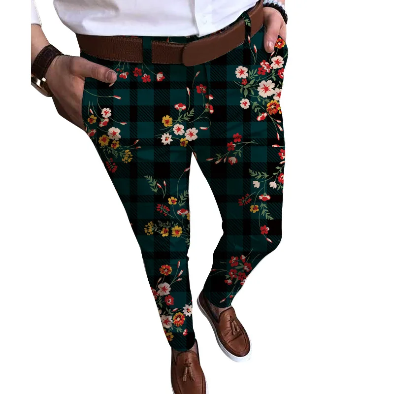 Pantalones de traje formales de oficina informales sueltos para hombres, pantalones de moda Social, versión coreana, MA2