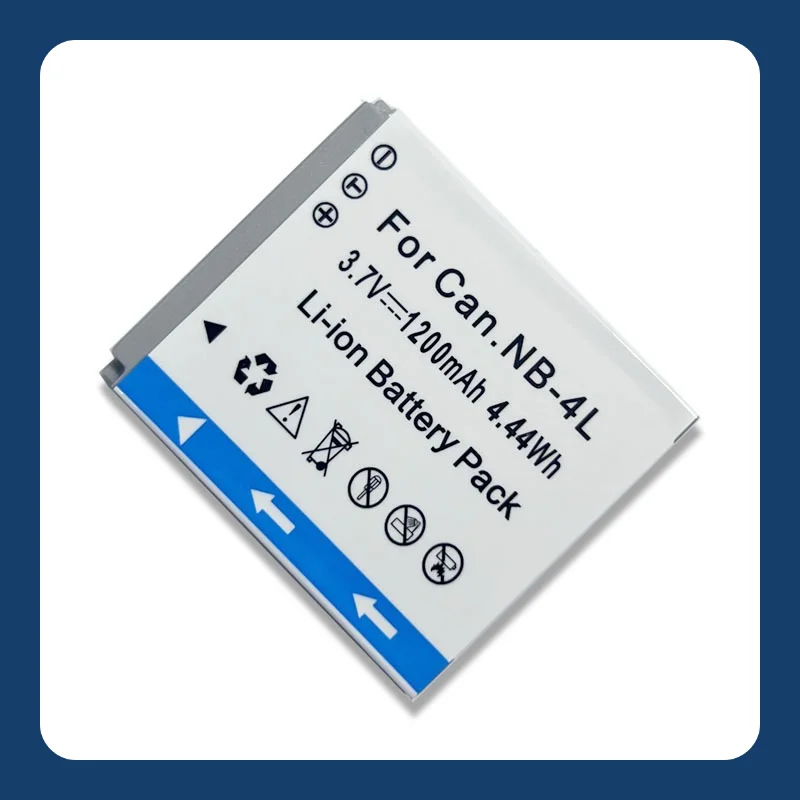 8PCS 1200mAh NB-4L Akku für Canon IXUS 130/115/220/110/117/100/230/120 Ersatz Li-Ion Akku mit Überladeschutz