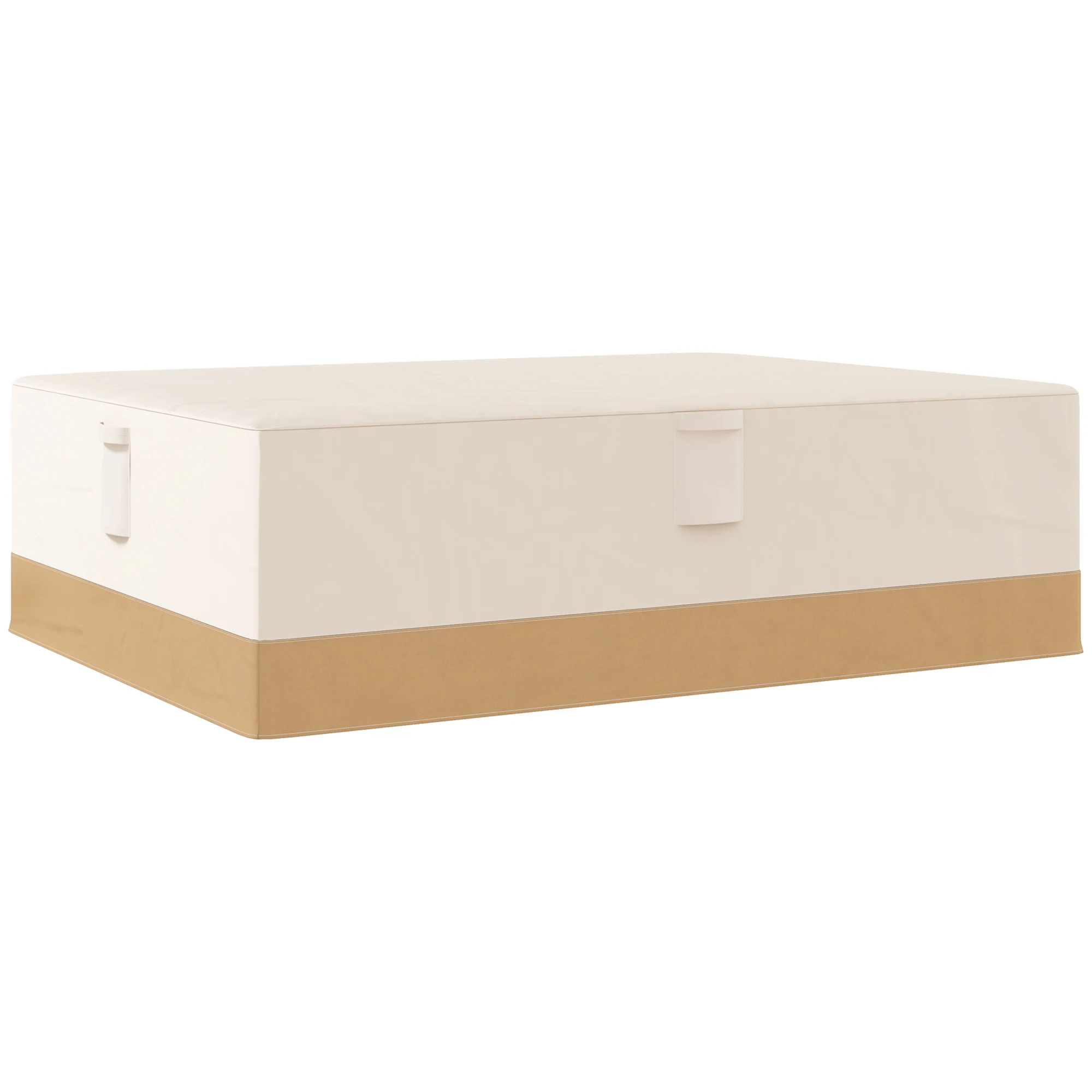 Outsunny-Funda Protectora de Tela Oxford 600D, Cubierta Impermeable para Sofás, Mesas exteriores, color Beige, 270x200x78 cm
