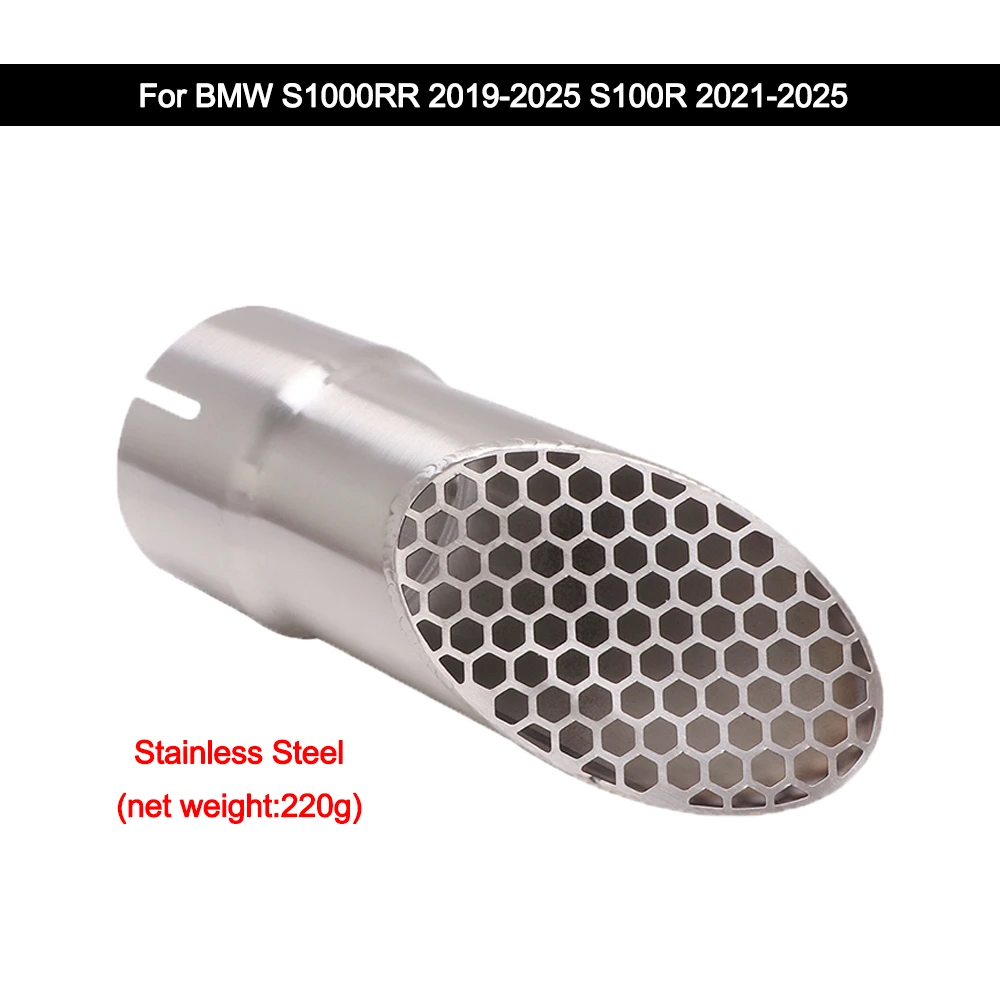 

Motorcycle Exhaust Modify Escape Moto Mid Connection Pipe Tube Stainless Steel Muffler With DB Killer For BMW S1000RR 2019-2025