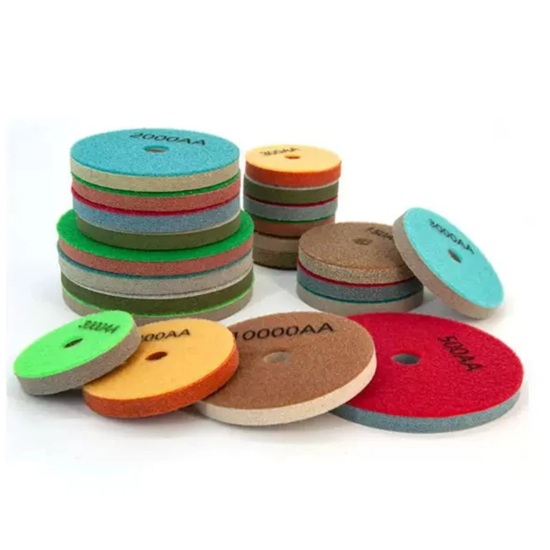 125/150/180/200mm Schwamm Schaum Faser Schleif Polieren Pad Schleif Rad Für Renovierung Marmor Stein Granit quarz Stein
