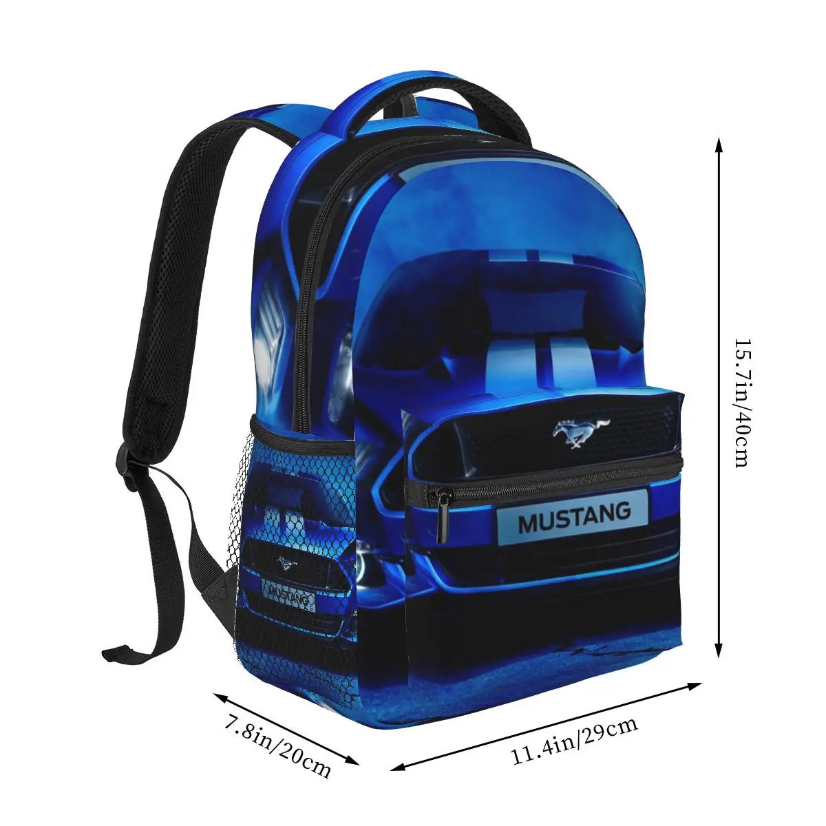 Ford Mustang Backpacks Boys Girls Bookbag Children School Bags Cartoon Travel Rucksack Shoulder Bag Large Capacity