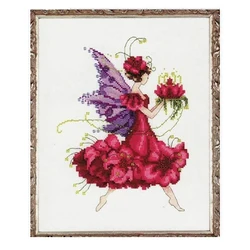 Geranium Fairy Top Quality Lovely Counted Cross Stitch Kits Butterfly Spirit Flowers NC198 Embroidery Needlework DIY