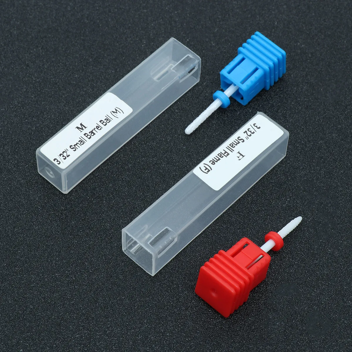 2-teiliges Maniküre-Bohrer-Set, Keramikkegel, Nagelpolierer-Spitzen für elektrische Nagelbohrer, zum Umgönnen, Polieren, Entfernen von Nagelhaut und Acryl