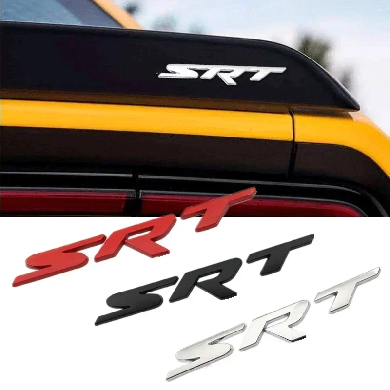 Auto Decal Accessories 150x25mm for  SRT Sticker Durango Ram 1500 Charger Viper Challenger Caliber Emblem Badge Decoration