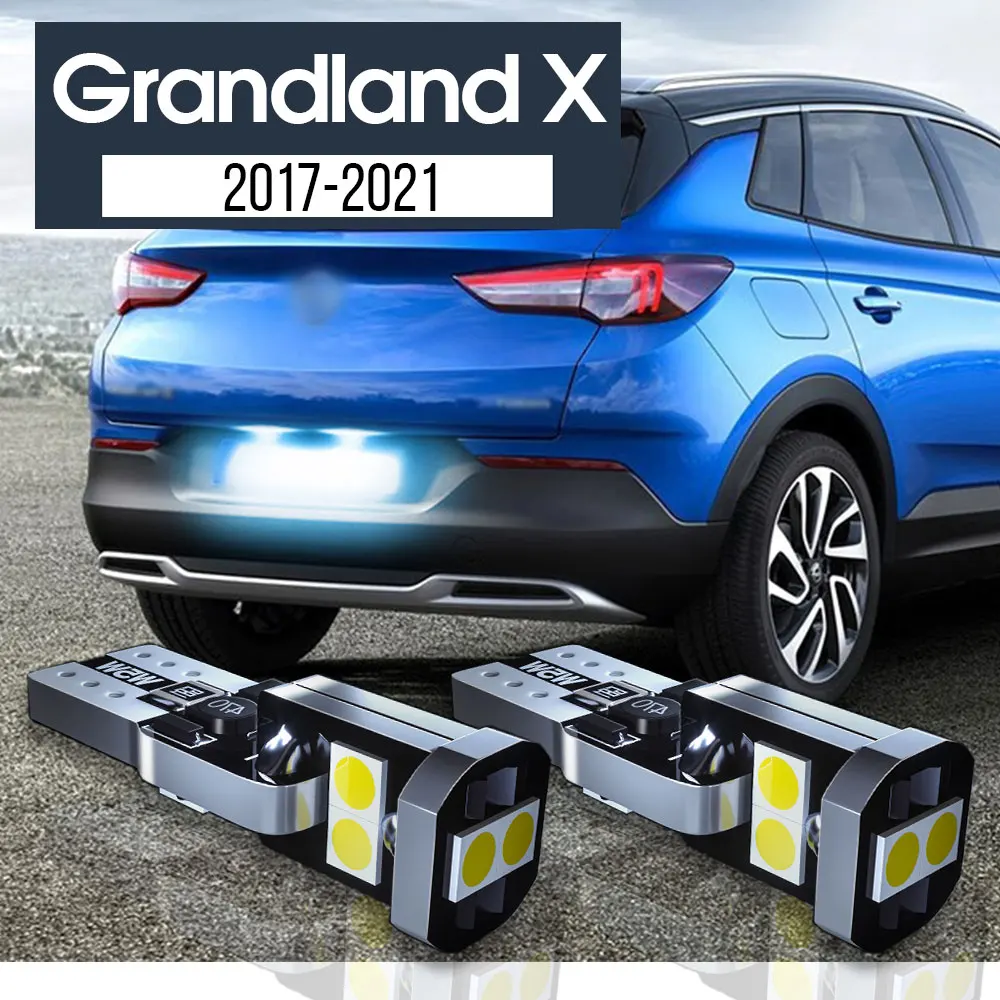 

2pcs LED License Plate Light Lamp Canbus Accessories For Opel Grandland X 2017 2018 2019 2020 2021