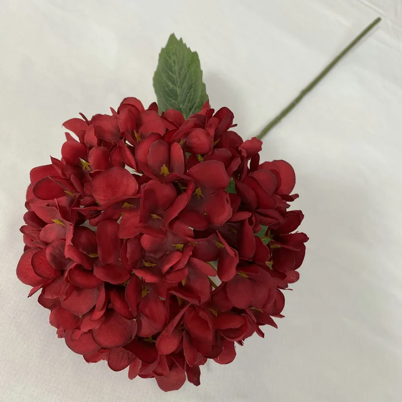 58Cm Kunstbloemen Zijde Hortensia Boeket Realistische Kleurrijke Bruiloft Home Party Woonkamer Tafeldecoratie