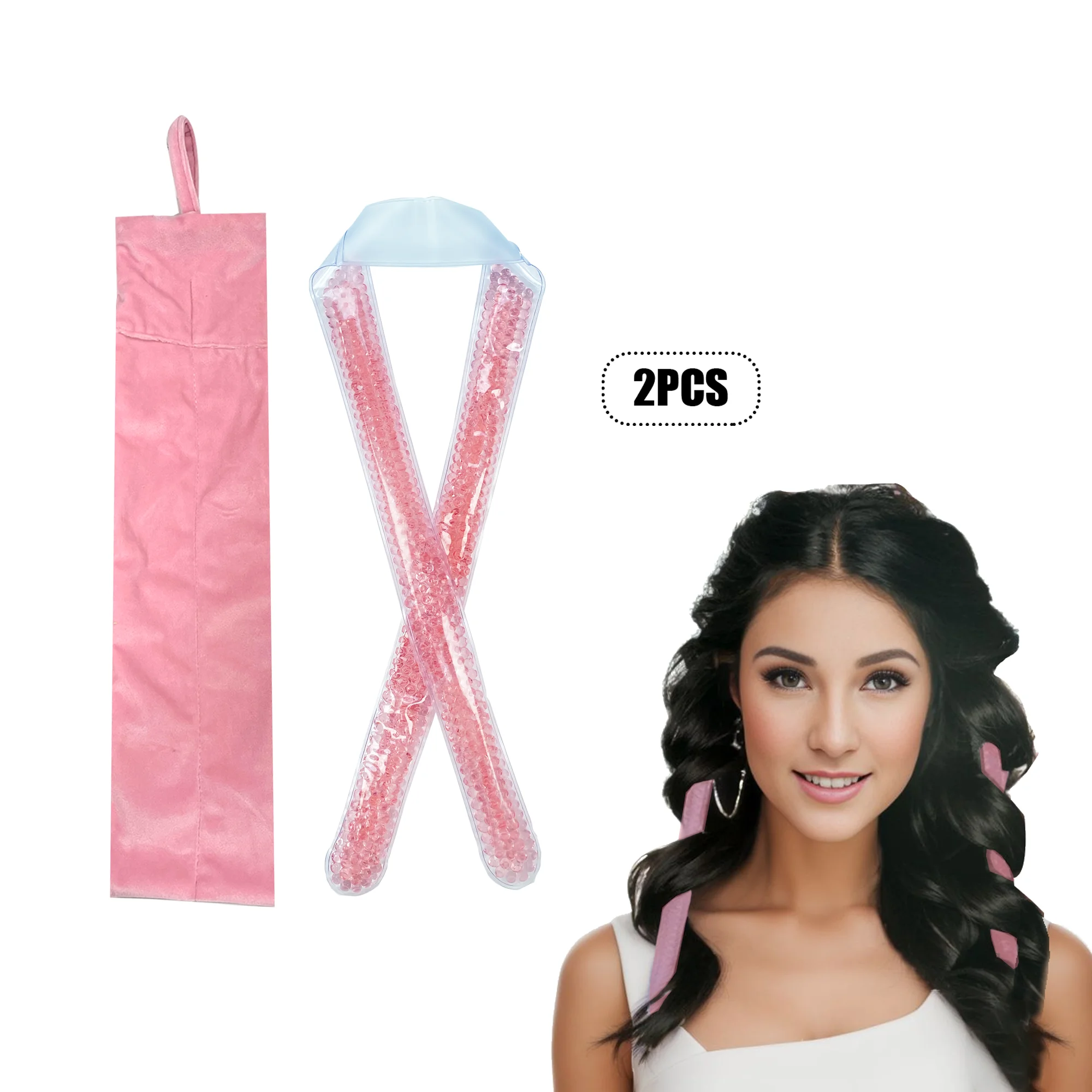 GelCurler Cabelo com Contas de Gel, Muito Barato, Magia, Heartless, Headband, Jelly Curls, Wand, Microondas Rod, Baixo, Sem Calor, Wave Roller Kit