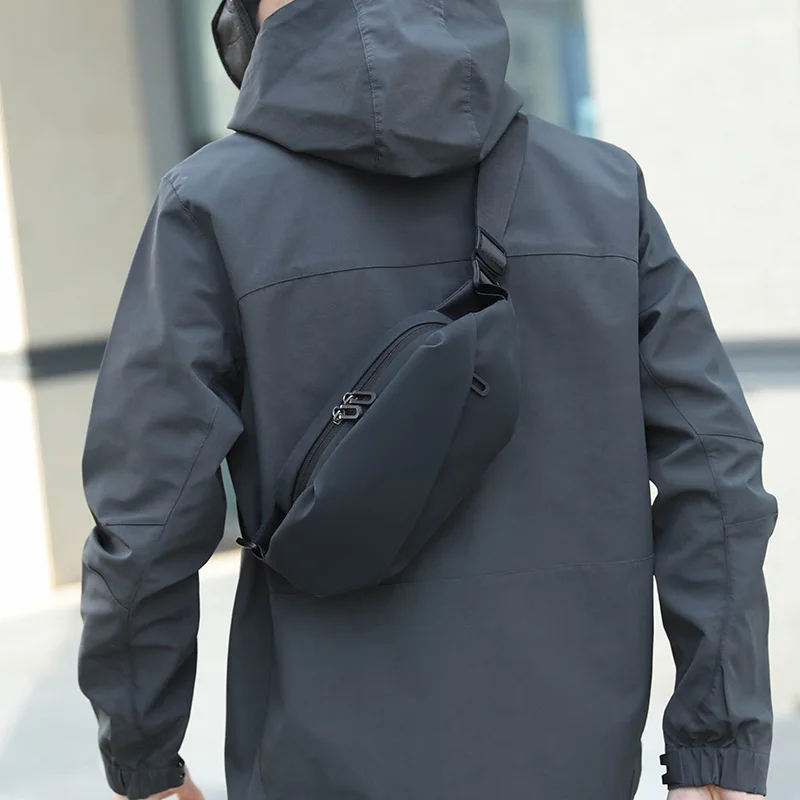 

Men's Minimalist Waterproof Waist Bag for Outdoor Sports Running Jogging Stylish Crossbody Belt Pouch Japanese Chest Bag Travel