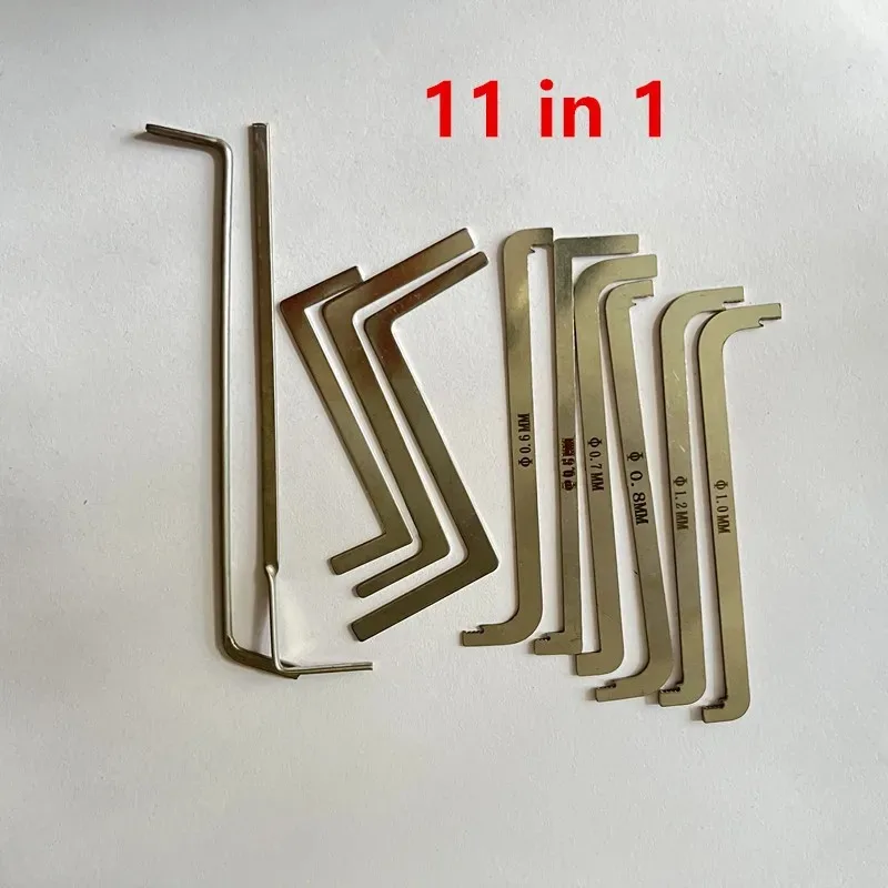 New 6 Pieces/11 Pieces Automobiles Lock Tension Wrench ,Replacement Turning Tool Locksmith Pick Tool Remote Key Car Lock System