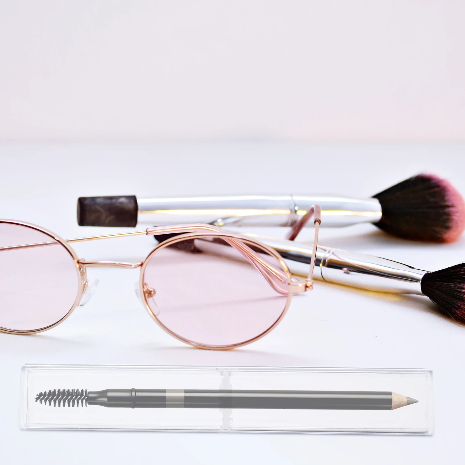

5 Pcs Durable Transparent Eyebrow Pencil Organizer Clear Plastic Box For Tattoo Accessories And Small Things