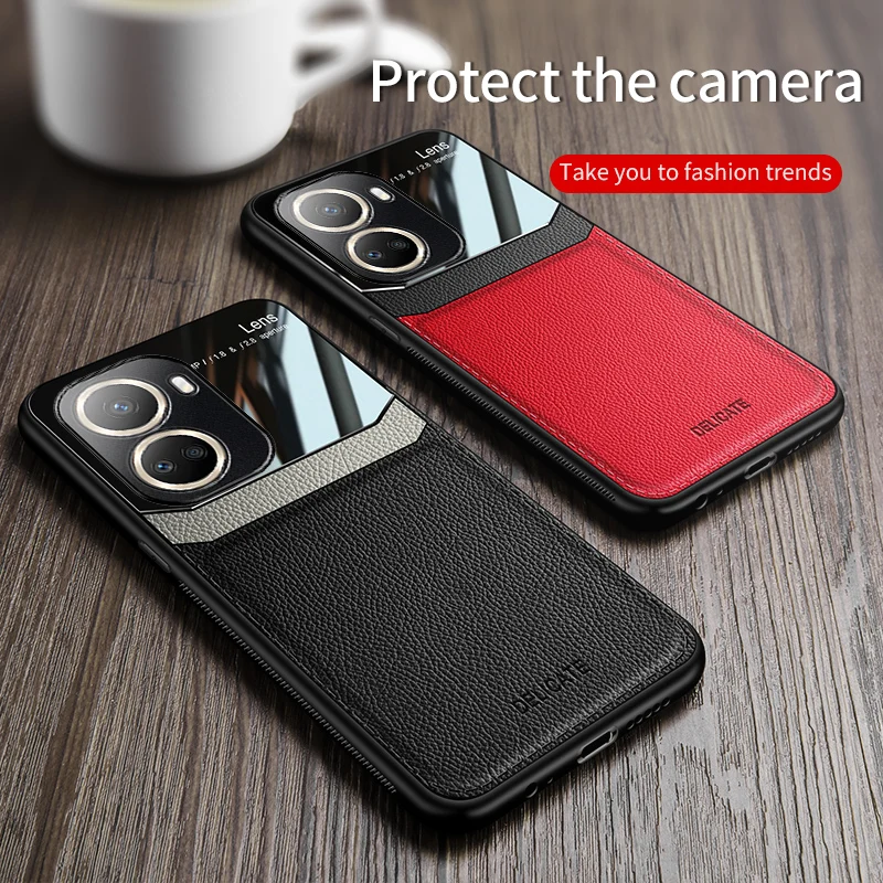Funda de cuero magnética para móvil, carcasa trasera con protección de cámara para Huawei Nova 10 SE, Nova 10 Pro, Nova 10, Nova 9 SE, Nova 11