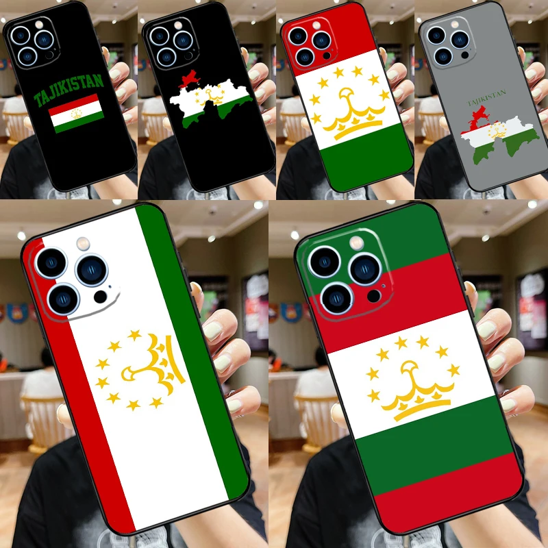 Tajikistan Flag Case For iPhone 16 15 11 12 13 14 Pro Max XS XR X 7 8 Plus 12 13 Mini Soft Cover